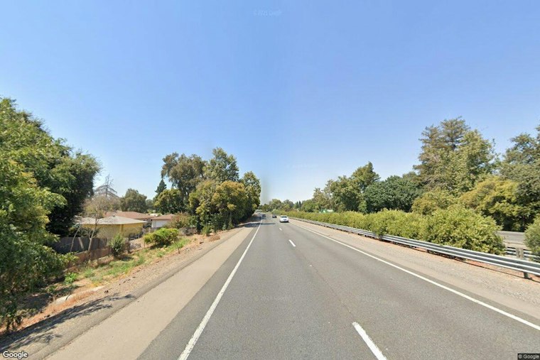 White Car Crashes Into Culvert in Chico, Trapping Two