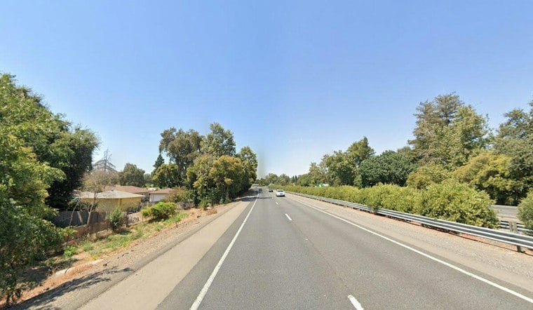 White Car Crashes Into Culvert in Chico, Trapping Two