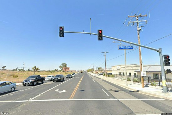 White SUV Slams Into Victorville Building, Sparks Gas Leak on Amargosa Road