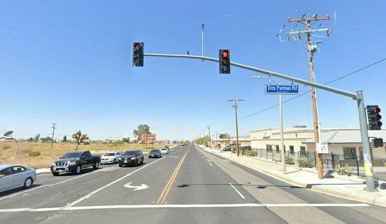White SUV Slams Into Victorville Building, Sparks Gas Leak on Amargosa Road