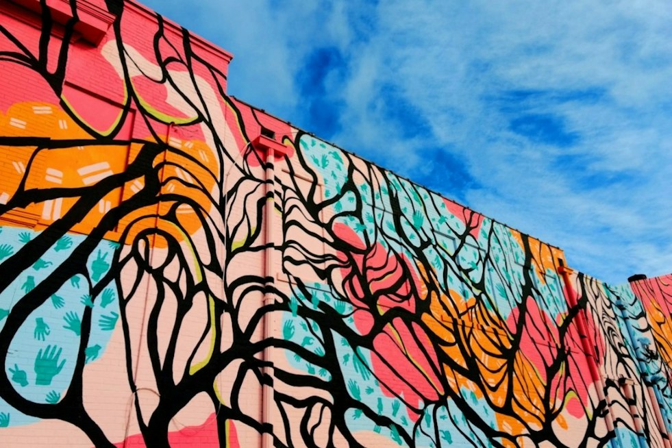 Whitehall Shopping Center Gets 3,800-Square-Foot Mural Honoring the Community