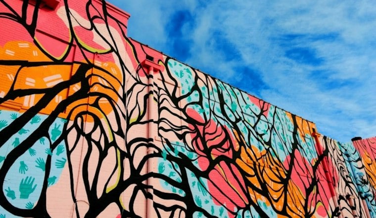 Whitehall Shopping Center Gets 3,800-Square-Foot Mural Honoring the Community