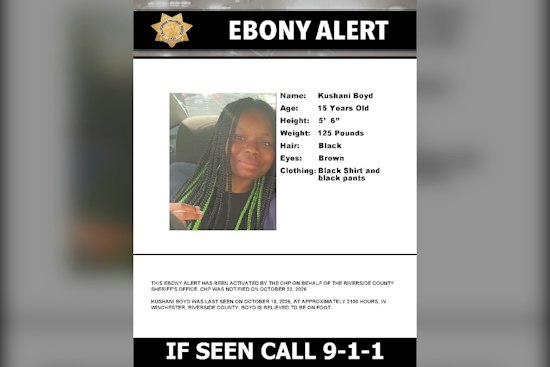 Winchester Teen Kushani Boyd, 14, Missing; Ebony Alert Issued