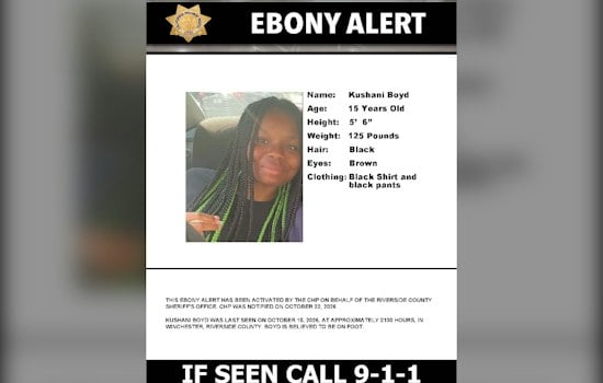 Winchester Teen Kushani Boyd, 14, Missing; Ebony Alert Issued