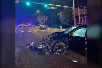 Woman Killed, Man Critical After Jeep Runs Red Light, Flips Into Crosswalk