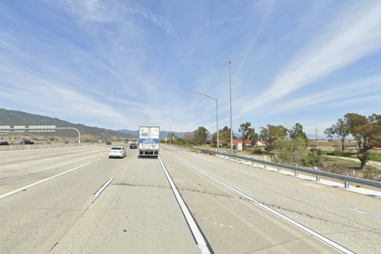 Wrong-Way Driver Plunges Into Fontana Flood Channel Off I-15, Suffers Major Injuries