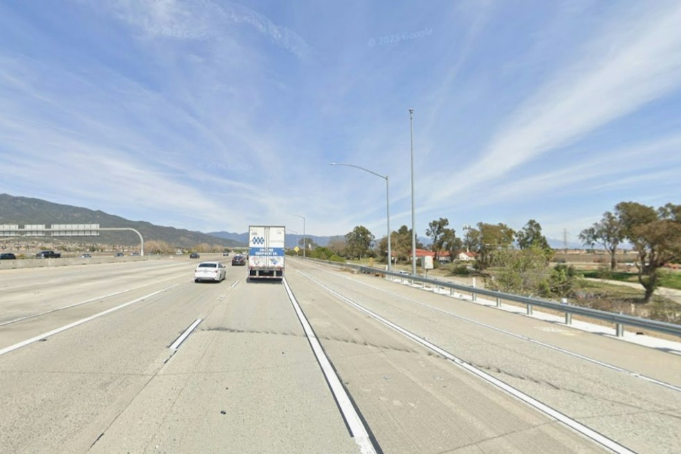 Wrong-Way Driver Plunges Into Fontana Flood Channel Off I-15, Suffers Major Injuries