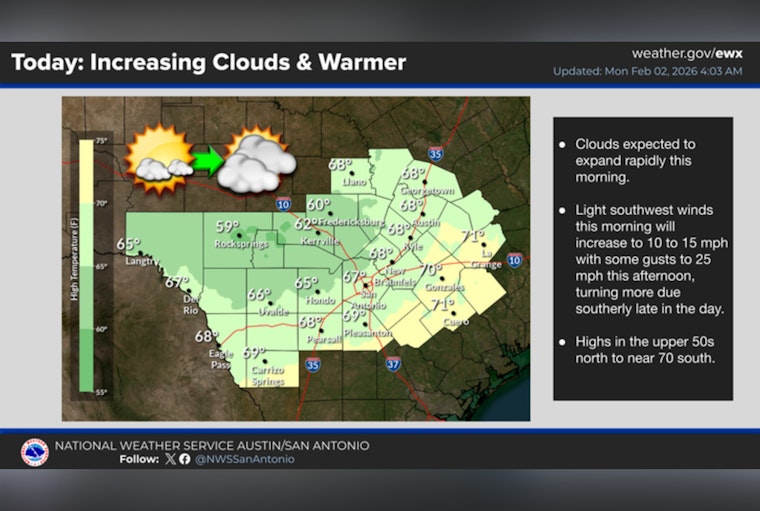 Alamo City Wakes Up Shivering, Then Sprints Toward a Warm Week