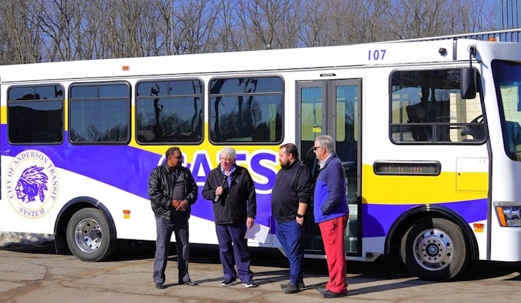 Anderson Rolls Out New City Buses with Modern Features and Free Mobile App, Backed by Federal Grant