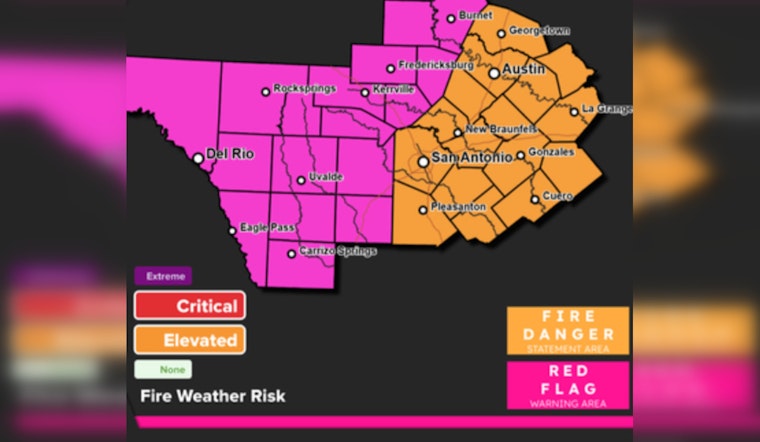 Austin Weather: Red Flag Warning, Highs Near 88°F