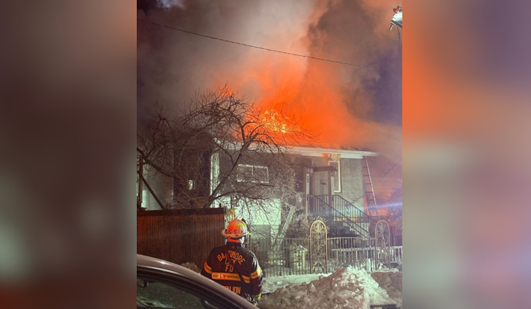 Baltimore Firefighters Battle Two-Alarm Blaze in Freezing Temperatures, One Hospitalized