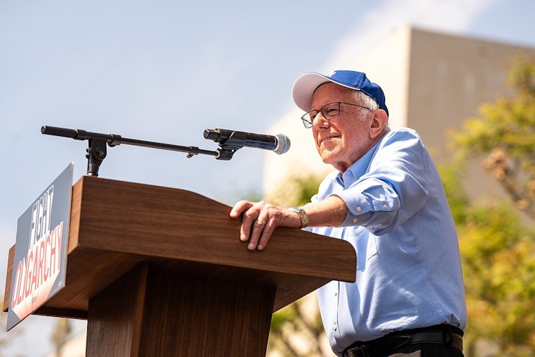 Bernie Sanders Hits Koreatown To Jump-Start California Billionaire Tax Fight