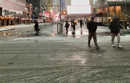 Black Ice Turns New York City’s Morning Rush Into A Slip-And-Slide