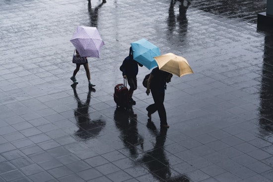 Blustery Sprinkles Soak Jacksonville's Midweek Grind