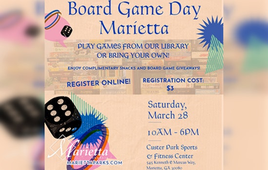 Board Game Bonanza Returns to Marietta at Custer Park on March 28