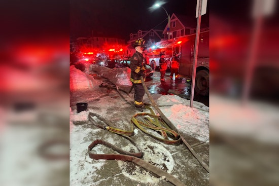 Boston Firefighters Quell Adams Street Blaze, One Injured in Line of Duty