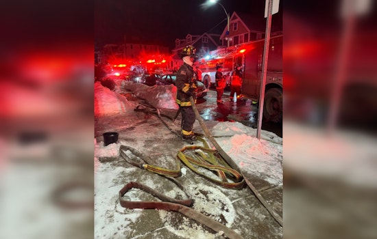 Boston Firefighters Quell Adams Street Blaze, One Injured in Line of Duty