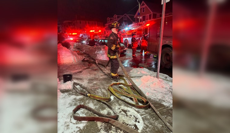 Boston Firefighters Quell Adams Street Blaze, One Injured in Line of Duty