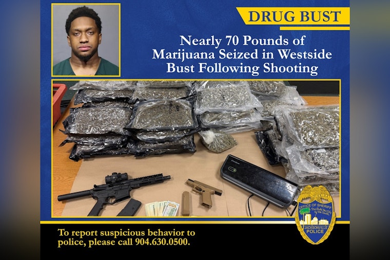 Bullets, Bud and Cash as Cops Bust Westside Felon With 70 Pounds of Pot