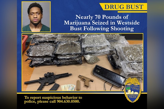 Bullets, Bud and Cash as Cops Bust Westside Felon With 70 Pounds of Pot
