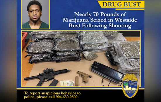 Bullets, Bud and Cash as Cops Bust Westside Felon With 70 Pounds of Pot