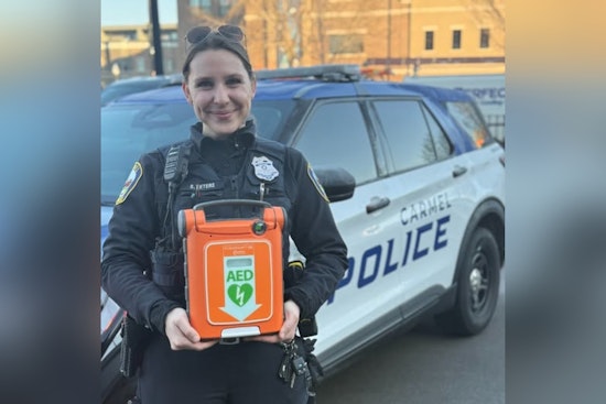 Carmel Police Show Love for Community with Life-Saving AEDs on Valentine's Day