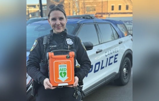 Carmel Police Show Love for Community with Life-Saving AEDs on Valentine's Day
