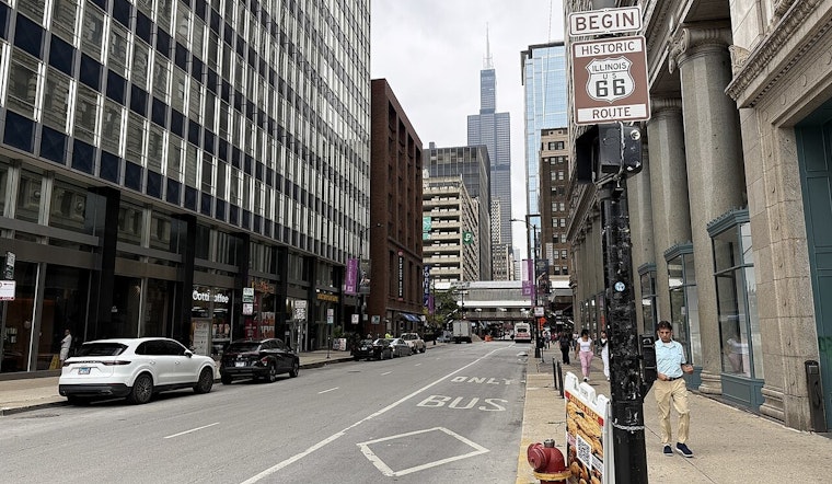 Chicago Plants Route 66 Start Sign At Navy Pier In Centennial Shakeup