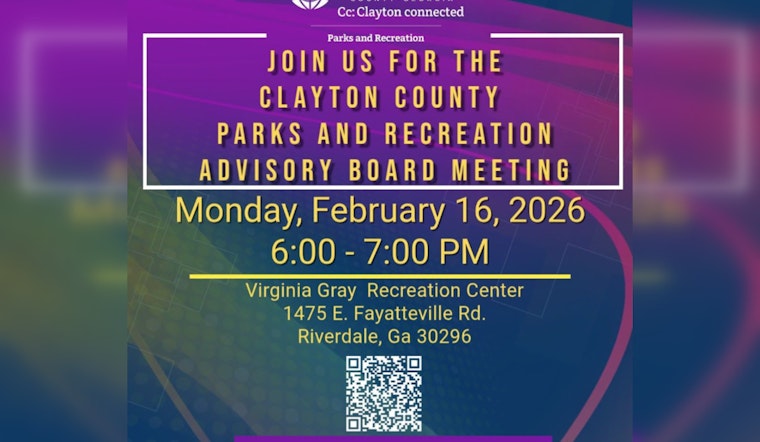 Clayton County Residents Invited to Shape Local Parks at Upcoming Advisory Board Meeting in Riverdale