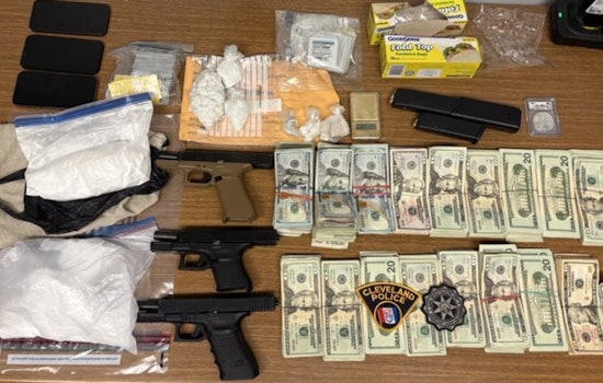 Cleveland Cops Nab Armed Duo In Cash-Stacked Drug Stop