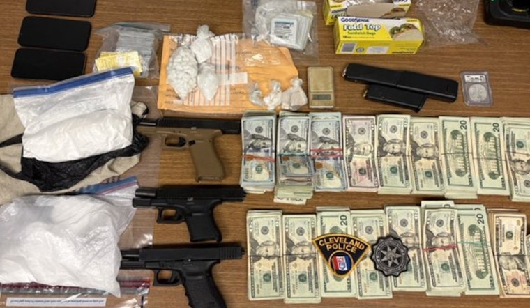 Cleveland Cops Nab Armed Duo In Cash-Stacked Drug Stop