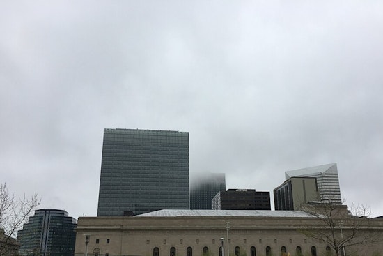 Cleveland Vanishes In Morning Fog As Thunder Threatens Evening Drive