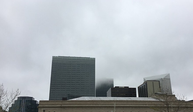 Cleveland Vanishes In Morning Fog As Thunder Threatens Evening Drive