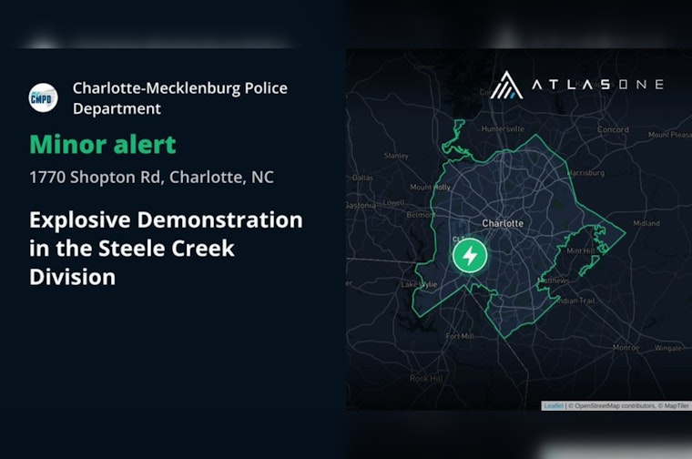 Steele Creek Shaken As CMPD Stages Mystery Blast Demo