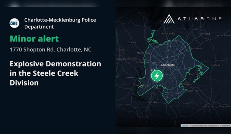 Steele Creek Shaken As CMPD Stages Mystery Blast Demo