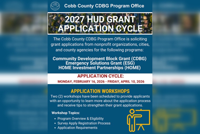Cobb County Announces 2027 HUD Grant Application Cycle