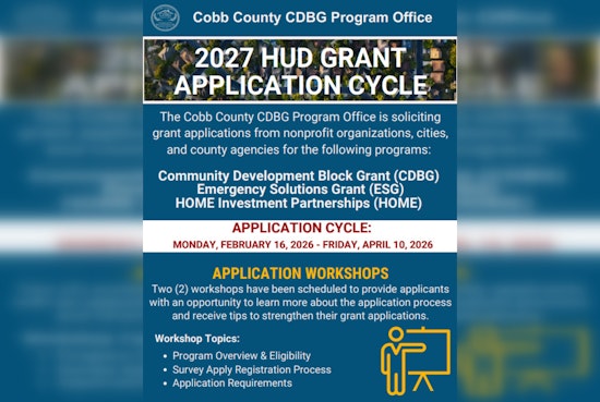 Cobb County Announces 2027 HUD Grant Application Cycle