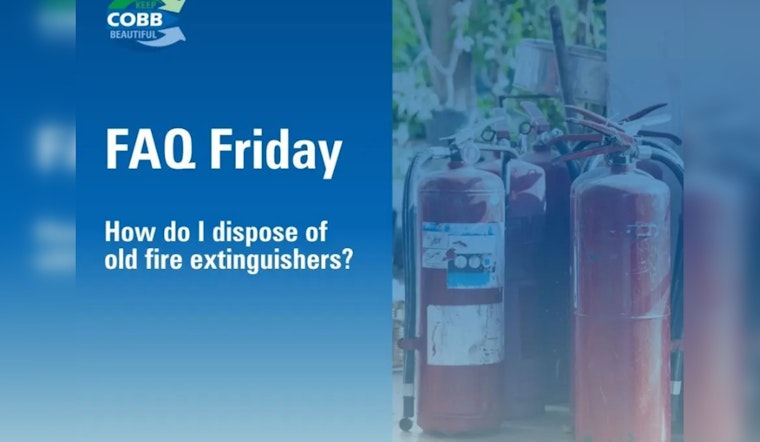 Cobb County's Guide to Proper Disposal of Fire Extinguishers: Options in Marietta and Atlanta