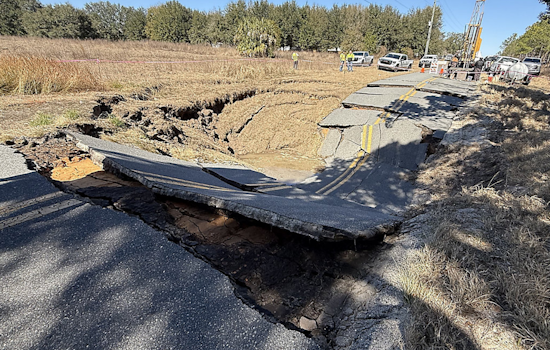 Confirmed Sinkhole Cause of Groveland Road Collapse, Lake County to Prioritize Repair
