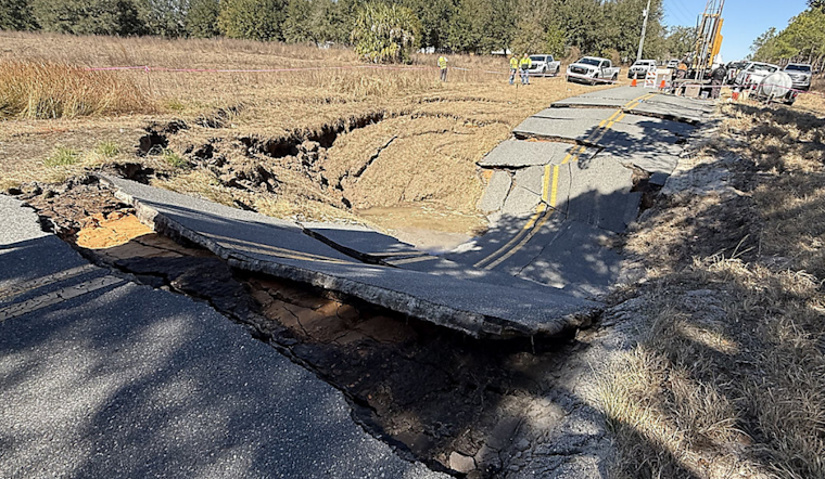 Confirmed Sinkhole Cause of Groveland Road Collapse, Lake County to Prioritize Repair