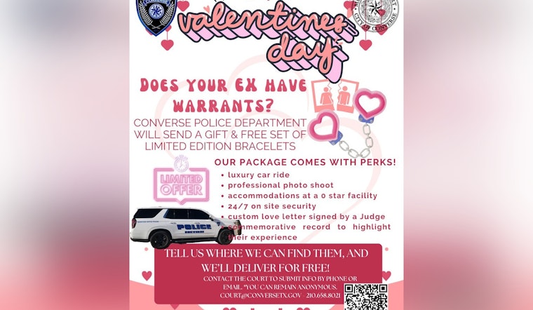 Converse Cops Want to Be Your Valentine if You Have a Warrant