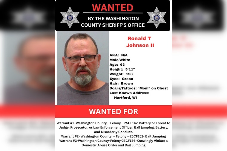Cops Hunt Hartford Man With 'Mom' Tattoo In Washington County Warrant Search