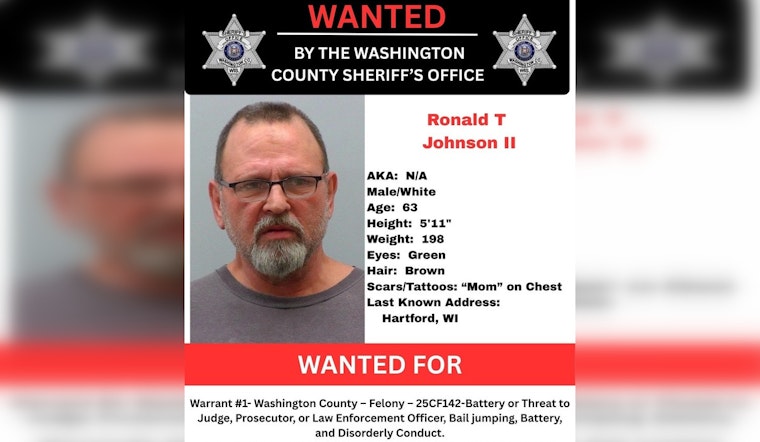 Cops Hunt Hartford Man With 'Mom' Tattoo In Washington County Warrant Search