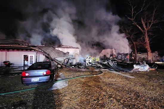 Covington Bravest Briefly Trapped As Ceiling Crashes In Pre-Dawn Blaze