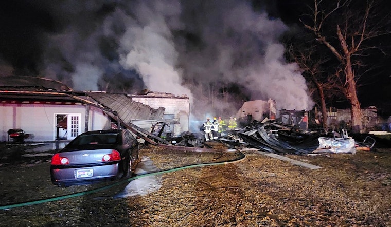 Covington Bravest Briefly Trapped As Ceiling Crashes In Pre-Dawn Blaze