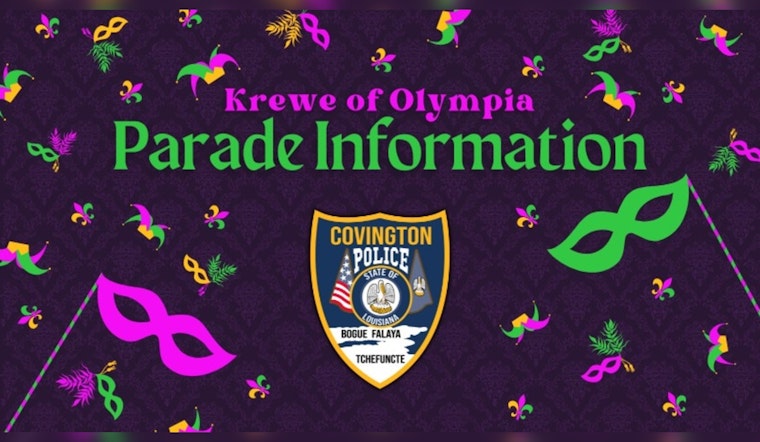 Covington Prepares for Krewe of Olympia Mardi Gras Parade With Safety and Parking Rules