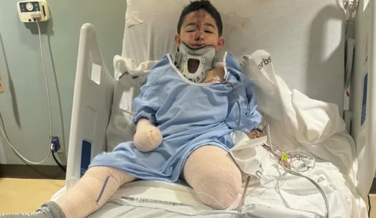 Dallas 8-Year-Old Home At Last After New Year’s Crash Costs Him His Leg