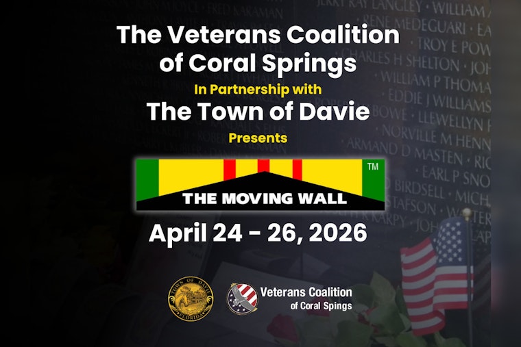 Davie, FL to Host Vietnam Veterans Memorial Moving Wall in Collaboration with Coral Springs Veterans Coalition