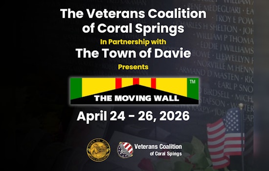 Davie, FL to Host Vietnam Veterans Memorial Moving Wall in Collaboration with Coral Springs Veterans Coalition