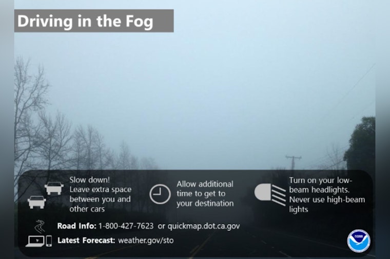 Dawn Fog Turns Sacramento Commute Into Slow-Mo Crawl